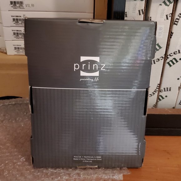 Prinz 4"x6" Pewter Metal (Warm Silver) Monroe Photo Frame  #1789-465 New in Box - Picture 2 of 3